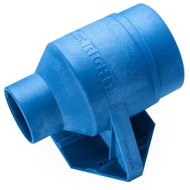 2-1/2" to 4" Mountable Dust Hose Coupler - Reinforced ABS Plastic - Quick Connect & Disconnect - Stepped Design Shop Dust Collectors
