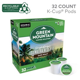 Green Mountain Coffee Roasters Single Origin Sumatra Reserve Dark Roast K Cups