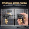 2 Pack Locking Presta Schrader Air Chuck, Dual Head Tire