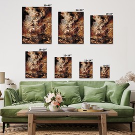 Poster Master Canvas - Retro Baroque Print - Gift for Artist, Friend - Fall of the Damned, Angels, Hell, Heaven - Wall Decor for Home, Living Room - Available in 8x10 to 30x40