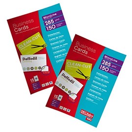 DECAdry White Business Cards 285gsm Pack of 300