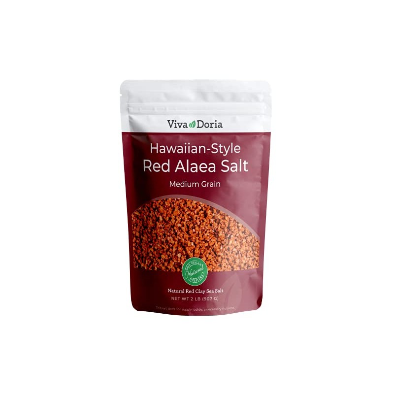 Viva Doria Hawaiian Red Alaea Sea Salt, Medium Grain, 2