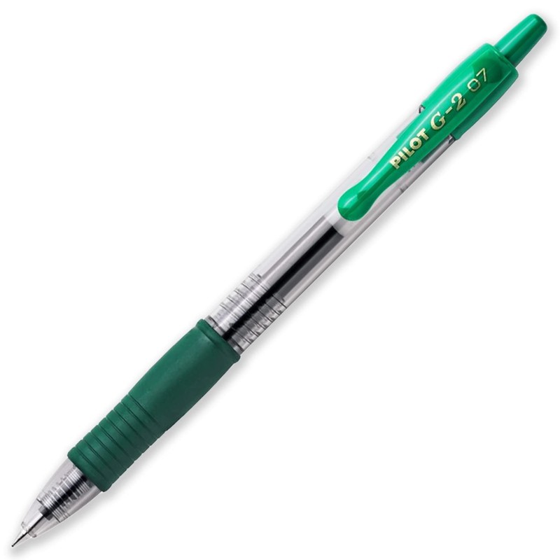 Pilot G-2 Retractable Gel Ink Rollerball Pens - 0.7mm Nib