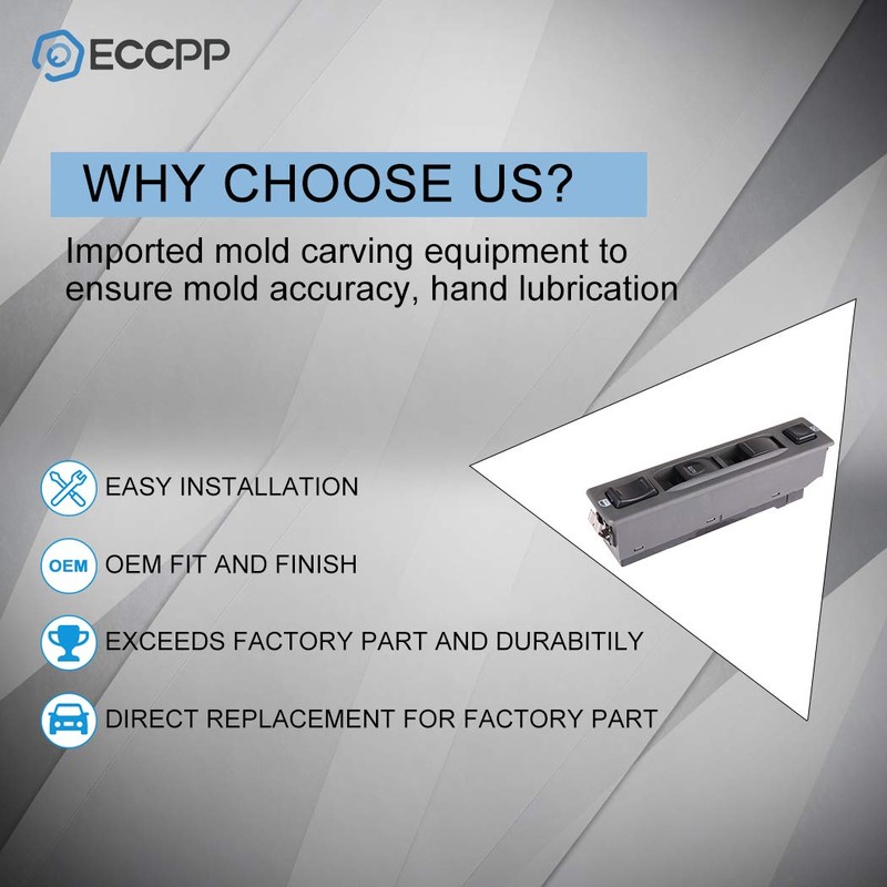 ECCPP Power Window Switch on Front Left Driver Side Fits