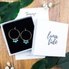 Turquoise Hoop Earrings in 14k Gold Fill