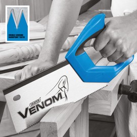 Draper 82199 Venom Double Ground 12PPI Tenon Saw, 250 mm Blade Length,Blue