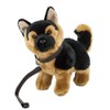 Teddys Rothenburg Cuddly Toy Shepherd Dog with Lead Standing Brown