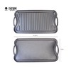 KANKA Grill Cast Iron Griddle - Extra Large Reversible Double-Sided