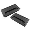 Hordion 2 Pcs Rectangle Desk Grommet Cable Hole Cover, 6.3"