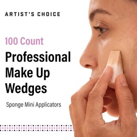 Artist's Choice Makeup Sponge Mini Applicator Wedges (100 Count)