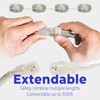 WYZworks 20 feet Warm White LED Extendable Rope Lights -