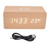 Clock Radios For Bedroom, Digital Alarm Clock with Wireless Charging
