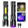Blacklight flashlights, 3 in-1 Rechargeable Flashlights, UV Light Magnetic LED