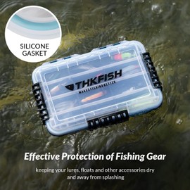 THKFISH Caja de aparejos de pesca 3700S-1PC impermeable flotante señuelo caja