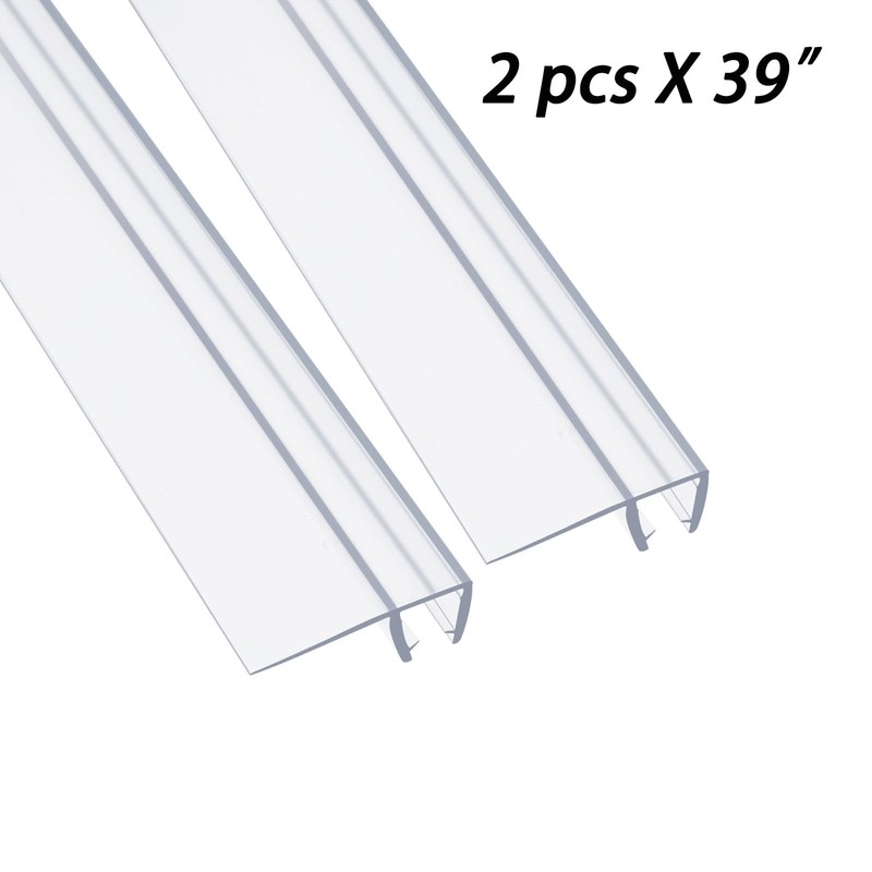 78" Sliding Shower Door Side Seal Strip Frameless Shower Door