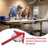 Bebochoi 90° Centre Finder, Centring Angle, Carpenter's Angle, 45° 90°
