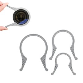 JJC 3 Pieces Camera Lens Filter Wrench Kit 37-52mm 55-72mm 77-95mm, Filter Removal Wrench Tool Fit 37-95mm Lens Thread for Canon Nikon Sony Fuji Cameras, Gray