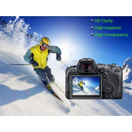 HUIPUXIANG Canon EOS 6D Mark II Camera Screen Protector with Hot Shoe Cover 0.3mm 9H Hardness 3+1 Pack