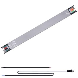 FOSUO 24V 60W LED Driver, Ultra Thin 2cm/0.78in Width Low Voltage Transformer, AC 100-130V to DC 24V 2.5A LED Power Supply,IP30 NO Waterproof for Indoor LED Strip