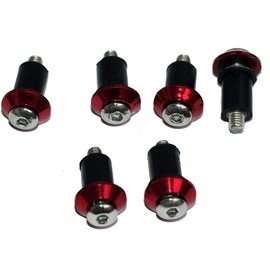 Motorcycle Windscreen Windshield Well Nut Screw Kit,6pcs MotorToGo Stainless Steel Windscreen Fairing Mounting Bolts Kit with Red Nut Cap Compatible for 2015 Kawasaki Ninja 650