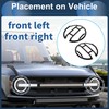 INFINAUTO Headlight Covers Headlight Cover Decor for Ford Bronco 2021-2024