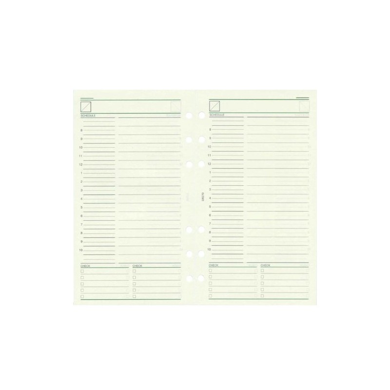 Raymay Fujii Davinci DR270 Bible Size Personal Organizer Refill, Freestyle