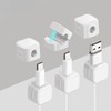 DEVENTORZ Set of 6 Magnetic Cable Clip Organizer Cable Holder