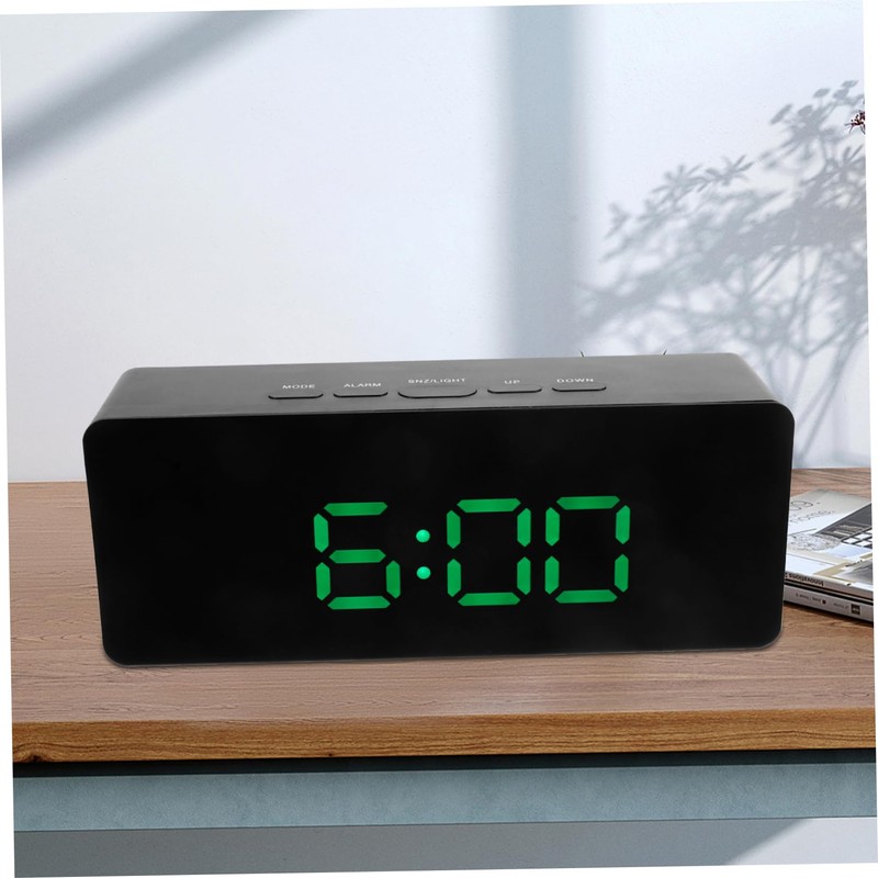 Alipis Digital Clock with Large Display Aesthetic LED Alarm Clock