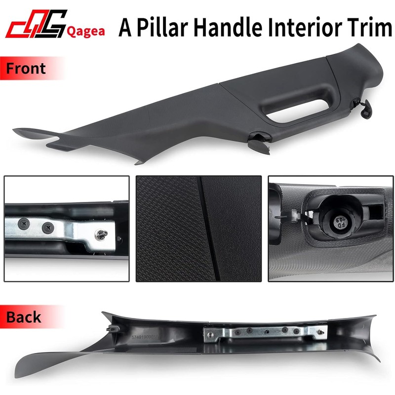 Qagea A Pillar Grab Handle Interior Trim Passenger Right Side