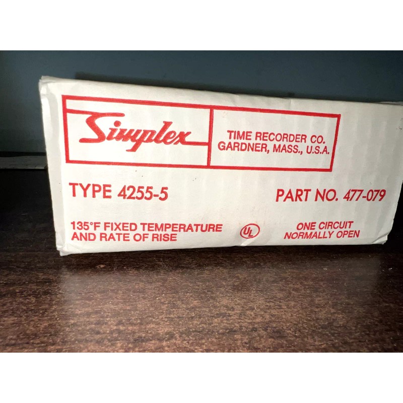 Simplex NOS SIMPLEX 477-079 4255-5 FIRE DETECTOR 135 DEGREES