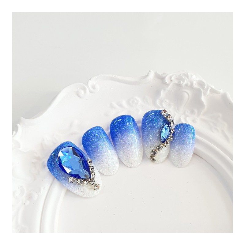 Mermaid Stone Handmade Nail Tip - Natural / 머메이드 스톤