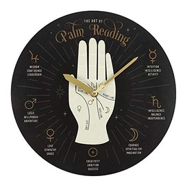 Something Different FT_53430 Clock | Palm Reading | MDF | 1pc. 384g, Black
