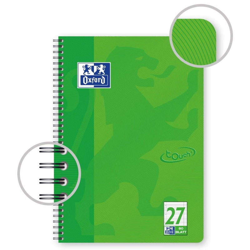 Oxford Touch Notepad A4 Lined with Double Margin 80 Sheets