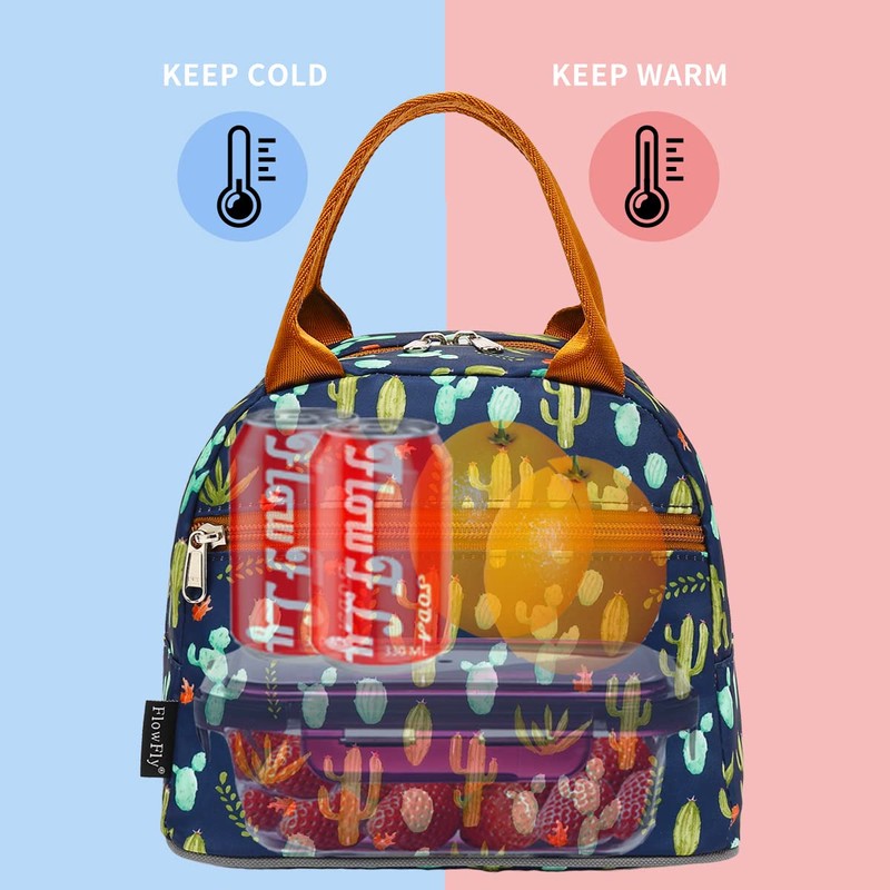 FlowFly Insulated Lunch Cooler Bag - Tote Bag Organizer for