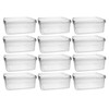 mikken Plastic Jar, Litre Plastic Container with Lid, BPA-Free, Food-Safe