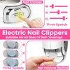 3-in-1 Electric Nail Clipper for Adults & Seniors, 3 Speeds