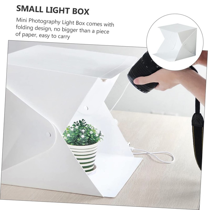 CIYODO Led Photo Light Box Tent 20cm Portable Softbox 4