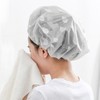 Cutie Waterdrop Shower Cap (Gray) 4ea