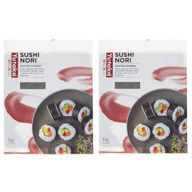 Sushi Nori Seaweed 11 g (Pack of 2, Total 10 Sheets)