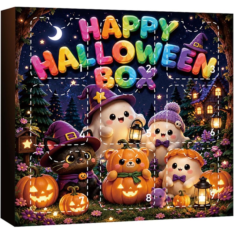Halloween Favor Advent Calendar 24 Days Resin Miniatures