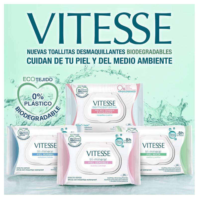 Vitesse Micellar Cleansing Wipes 25 Einheiten