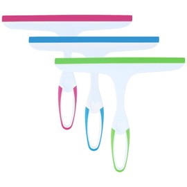 Squeegee for Glass Doors, 3pcs Bathroom Squeegee for Cleaner, Window Cleaning Squeegee Door,Small for Shower Glass-Plastics