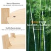 FwQoFvk Beverage Dispenser Stand, Bamboo Wood Juice Dispenser Stand, Stable