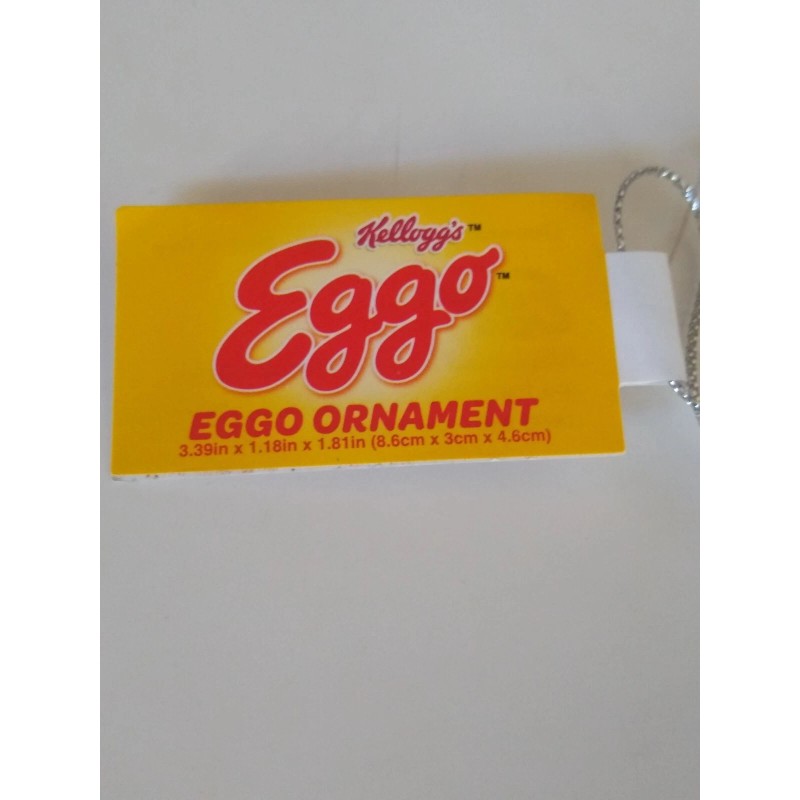 Ruz Christmas Ornament Kelloggs EGGO Waffles Homestyle Box Decoupage New