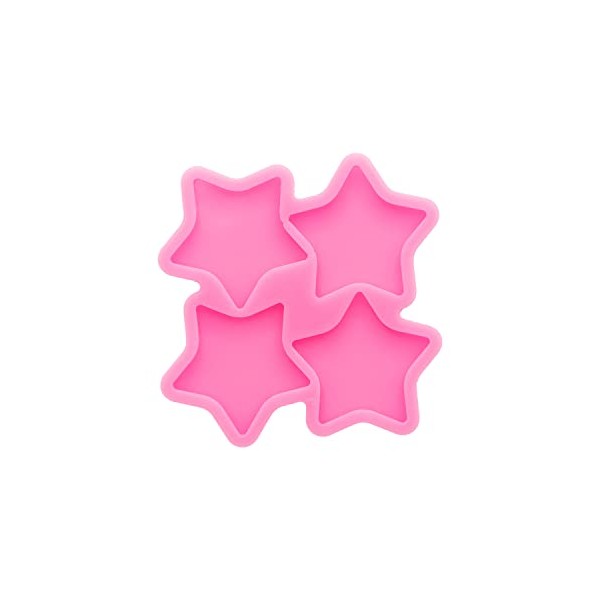 Angel Wings Star Shape Silicone Resin Molds 1.7 inches 4-Cavity