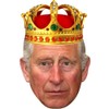 KING CHARLES 3rd third III PLASTIC COATED FACE MASK