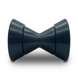 COLOFULWAY 3" Boat Trailer Bow Bell Roller Assembly with 1/2" Shaft fits 3 inch Bracket, Polyurethane(Black)