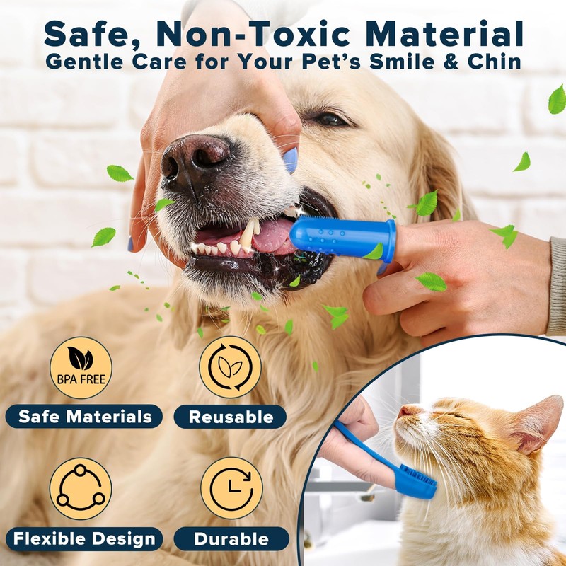 6-Piece Cat Glove | Cat Brush Glove | Tick Glove