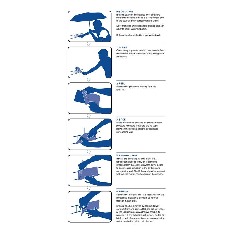 Brikseal Temporary Air Brick Seal (Pack of 2)
