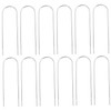 VILLFUL 12pcs U Shaped Garden Ground Stakes for Tents Trampolines